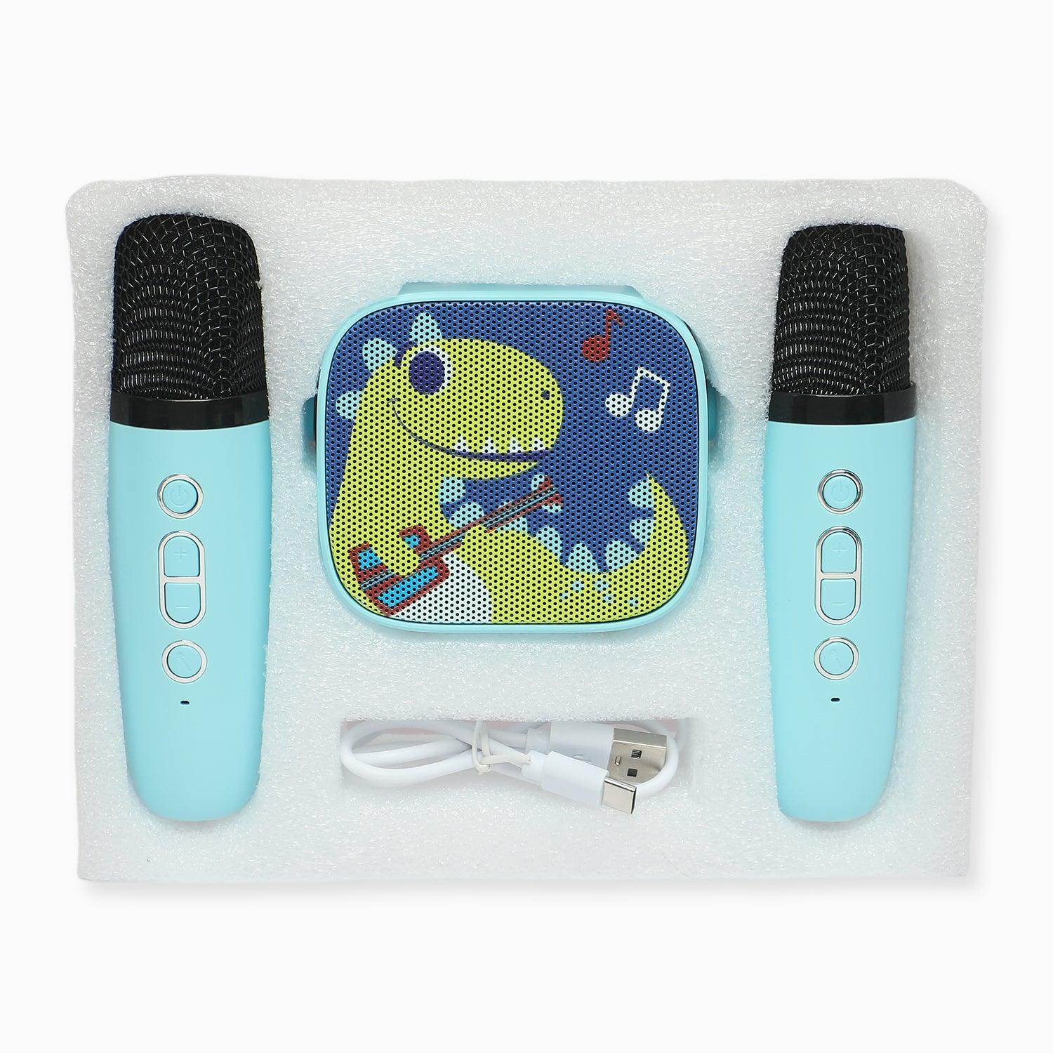 Dino 2 wireless microphone Bluetooth karaoke speaker kit - Kidspark